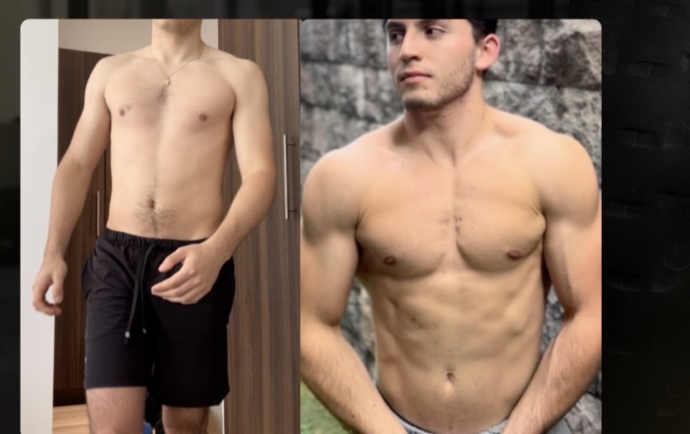 Transformación de Francisco, de 60 a 75kg